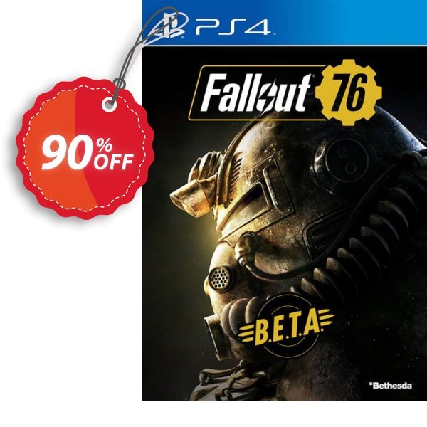 Fallout 76 BETA PS4 Coupon, discount Fallout 76 BETA PS4 Deal. Promotion: Fallout 76 BETA PS4 Exclusive Easter Sale offer 