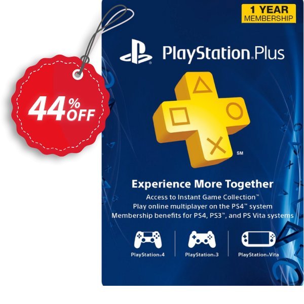 1-Year PS Plus Membership, PS+ - PS3/PS4/PS Vita, Canada  Coupon, discount 1-Year PlayStation Plus Membership (PS+) - PS3/PS4/PS Vita (Canada) Deal. Promotion: 1-Year PlayStation Plus Membership (PS+) - PS3/PS4/PS Vita (Canada) Exclusive Easter Sale offer 