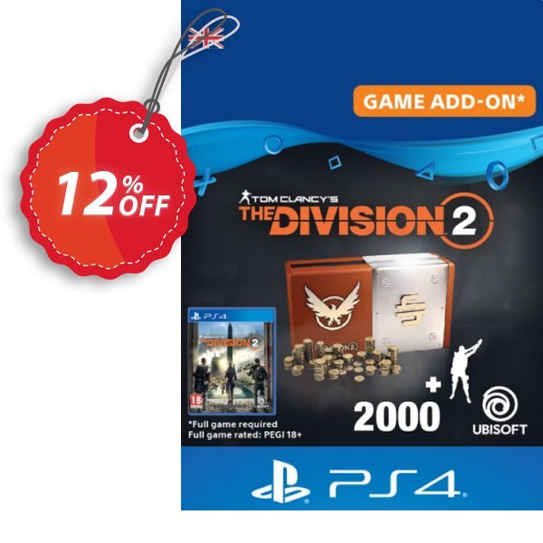 Tom Clancy's The Division 2 PS4 - Welcome Pack Coupon, discount Tom Clancy's The Division 2 PS4 - Welcome Pack Deal. Promotion: Tom Clancy's The Division 2 PS4 - Welcome Pack Exclusive Easter Sale offer 