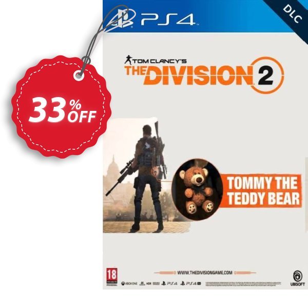 Tom Clancy's The Division 2 PS4 - Tommy the Teddy Bear DLC Coupon, discount Tom Clancy's The Division 2 PS4 - Tommy the Teddy Bear DLC Deal. Promotion: Tom Clancy's The Division 2 PS4 - Tommy the Teddy Bear DLC Exclusive Easter Sale offer 