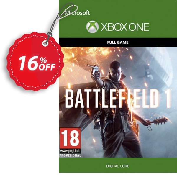 Battlefield 1 Xbox One Coupon, discount Battlefield 1 Xbox One Deal. Promotion: Battlefield 1 Xbox One Exclusive Easter Sale offer 