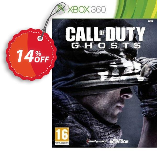 Call of Duty, COD : Ghosts Xbox 360 - Digital Code Coupon, discount Call of Duty (COD): Ghosts Xbox 360 - Digital Code Deal. Promotion: Call of Duty (COD): Ghosts Xbox 360 - Digital Code Exclusive Easter Sale offer 