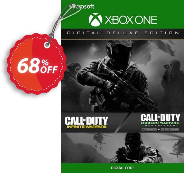 Call of Duty Infinite Warfare - Digital Deluxe Edition Xbox One, UK  Coupon, discount Call of Duty Infinite Warfare - Digital Deluxe Edition Xbox One (UK) Deal. Promotion: Call of Duty Infinite Warfare - Digital Deluxe Edition Xbox One (UK) Exclusive Easter Sale offer 