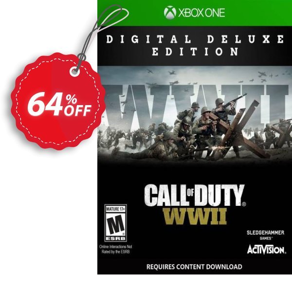 Call of Duty: WWII - Digital Deluxe Xbox One, UK  Coupon, discount Call of Duty: WWII - Digital Deluxe Xbox One (UK) Deal. Promotion: Call of Duty: WWII - Digital Deluxe Xbox One (UK) Exclusive Easter Sale offer 