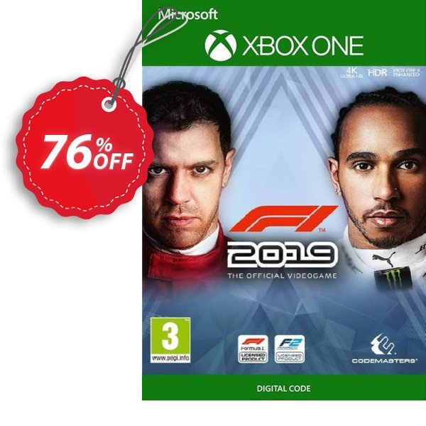 F1 2019 Xbox One, US  Coupon, discount F1 2024 Xbox One (US) Deal. Promotion: F1 2024 Xbox One (US) Exclusive Easter Sale offer 