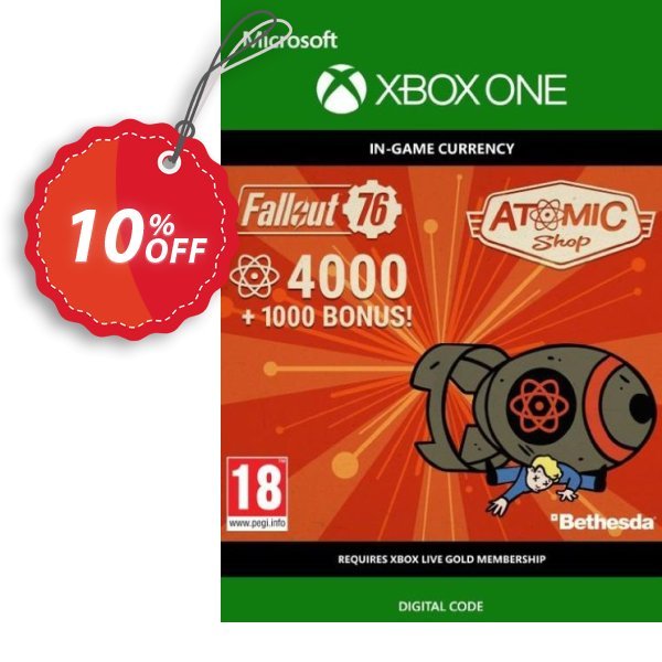 Fallout 76 - 5000 Atoms Xbox One Coupon, discount Fallout 76 - 5000 Atoms Xbox One Deal. Promotion: Fallout 76 - 5000 Atoms Xbox One Exclusive Easter Sale offer 