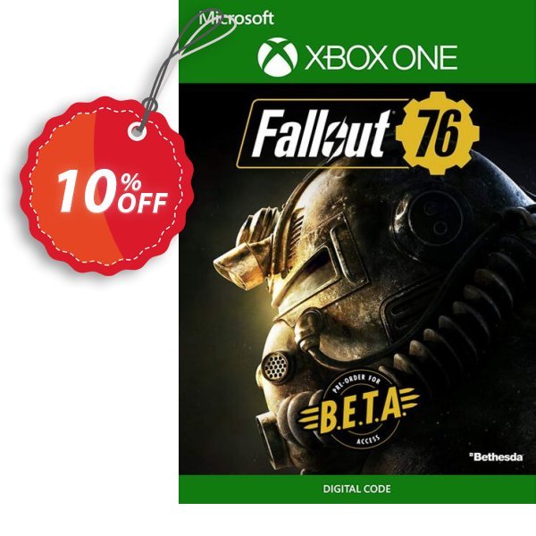 Fallout 76 Inc. BETA Xbox One Coupon, discount Fallout 76 Inc. BETA Xbox One Deal. Promotion: Fallout 76 Inc. BETA Xbox One Exclusive Easter Sale offer 
