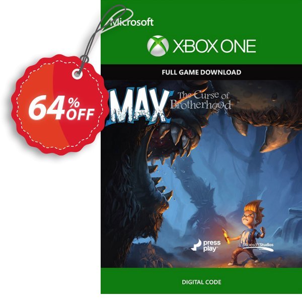 Max: The Curse of Brotherhood - Xbox One Digital Code Coupon, discount Max: The Curse of Brotherhood - Xbox One Digital Code Deal. Promotion: Max: The Curse of Brotherhood - Xbox One Digital Code Exclusive Easter Sale offer 