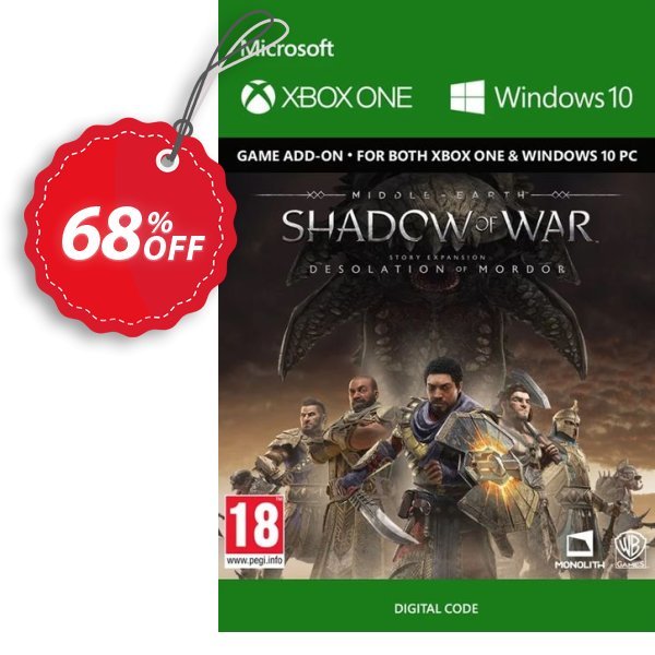 Middle-Earth Shadow of War - The Desolation of Mordor Expansion Xbox One/PC Coupon, discount Middle-Earth Shadow of War - The Desolation of Mordor Expansion Xbox One/PC Deal. Promotion: Middle-Earth Shadow of War - The Desolation of Mordor Expansion Xbox One/PC Exclusive Easter Sale offer 