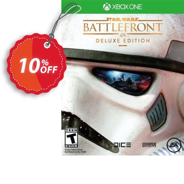 Star Wars Battlefront Deluxe Edition Xbox One - Digital Code Coupon, discount Star Wars Battlefront Deluxe Edition Xbox One - Digital Code Deal. Promotion: Star Wars Battlefront Deluxe Edition Xbox One - Digital Code Exclusive Easter Sale offer 