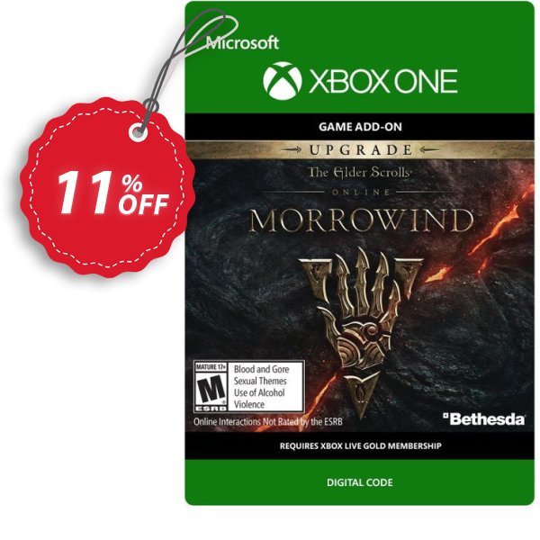 The Elder Scrolls Online Morrowind Upgrade Xbox One Coupon, discount The Elder Scrolls Online Morrowind Upgrade Xbox One Deal. Promotion: The Elder Scrolls Online Morrowind Upgrade Xbox One Exclusive Easter Sale offer 