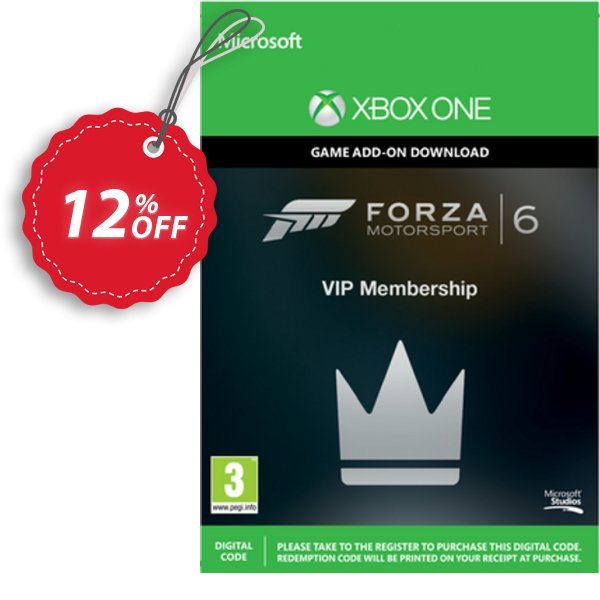 Forza Motorsport 6 VIP Membership Xbox One - Digital Code Coupon, discount Forza Motorsport 6 VIP Membership Xbox One - Digital Code Deal. Promotion: Forza Motorsport 6 VIP Membership Xbox One - Digital Code Exclusive Easter Sale offer 