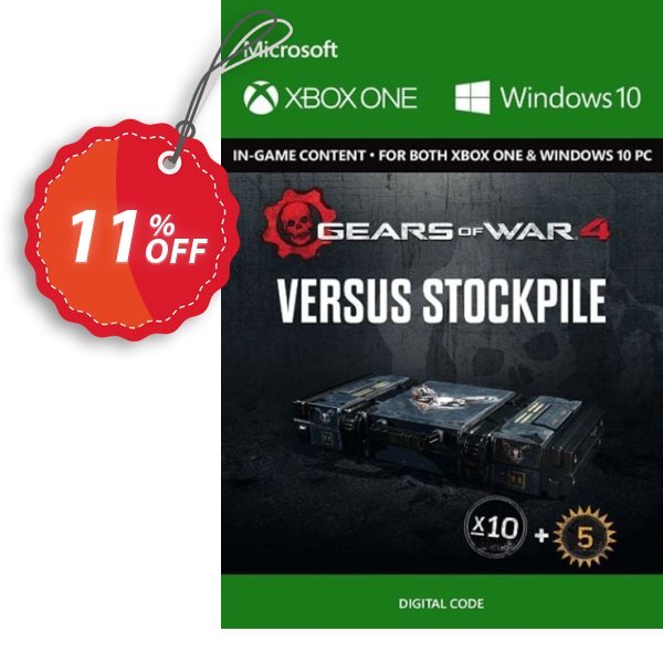 Gears of War 4 Versus Booster Stockpile Content Pack Xbox One / PC Coupon, discount Gears of War 4 Versus Booster Stockpile Content Pack Xbox One / PC Deal. Promotion: Gears of War 4 Versus Booster Stockpile Content Pack Xbox One / PC Exclusive Easter Sale offer 