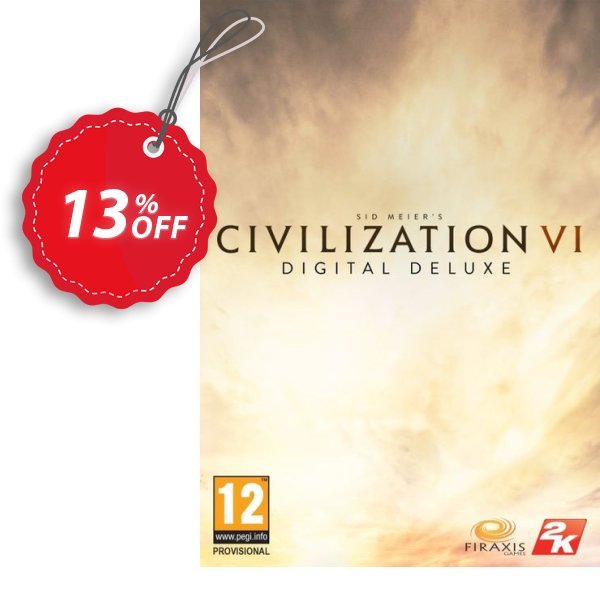 Sid Meier’s Civilization VI 6 Digital Deluxe PC, Global  Coupon, discount Sid Meier’s Civilization VI 6 Digital Deluxe PC (Global) Deal. Promotion: Sid Meier’s Civilization VI 6 Digital Deluxe PC (Global) Exclusive offer 