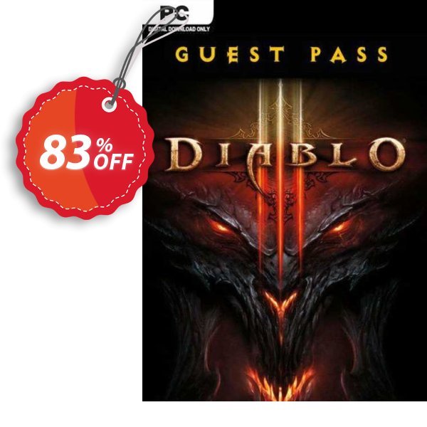 Diablo III 3 Guest Pass, PC  Coupon, discount Diablo III 3 Guest Pass (PC) Deal. Promotion: Diablo III 3 Guest Pass (PC) Exclusive offer 