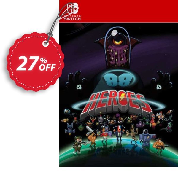 88 Heroes Switch, EU  Coupon, discount 88 Heroes Switch (EU) Deal. Promotion: 88 Heroes Switch (EU) Exclusive Easter Sale offer 
