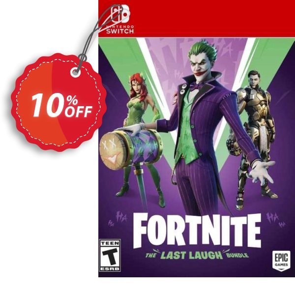 Fortnite: The Last Laugh Bundle Switch, US  Coupon, discount Fortnite: The Last Laugh Bundle Switch (US) Deal. Promotion: Fortnite: The Last Laugh Bundle Switch (US) Exclusive Easter Sale offer 