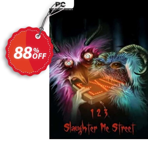 123 Slaughter Me Street PC, EN  Coupon, discount 123 Slaughter Me Street PC (EN) Deal 2024 CDkeys. Promotion: 123 Slaughter Me Street PC (EN) Exclusive Sale offer 