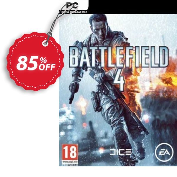 Battlefield 4 PC, EU  Coupon, discount Battlefield 4 PC (EU) Deal 2024 CDkeys. Promotion: Battlefield 4 PC (EU) Exclusive Sale offer 