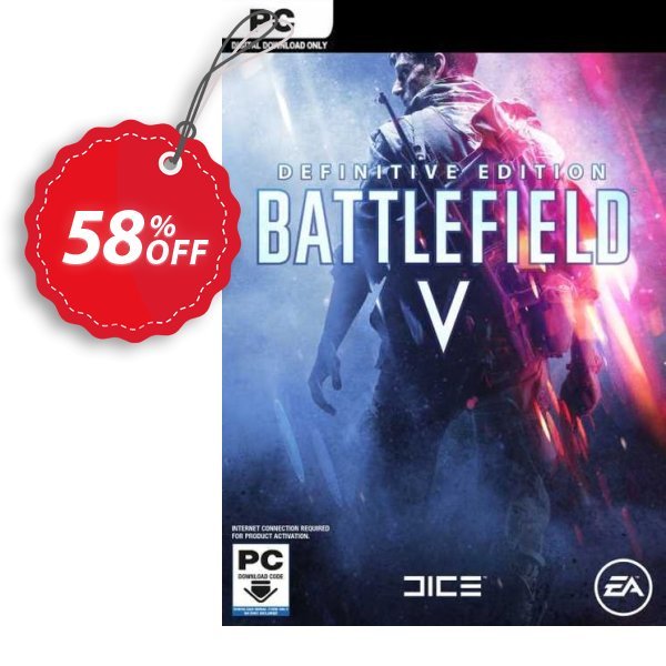 Battlefield V Definitive Edition PC Coupon, discount Battlefield V Definitive Edition PC Deal 2024 CDkeys. Promotion: Battlefield V Definitive Edition PC Exclusive Sale offer 
