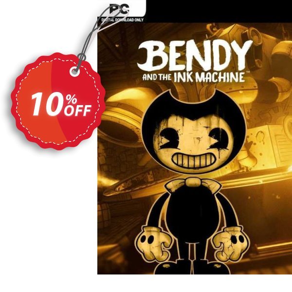 Bendy and the Ink MAChine PC Coupon, discount Bendy and the Ink Machine PC Deal 2024 CDkeys. Promotion: Bendy and the Ink Machine PC Exclusive Sale offer 