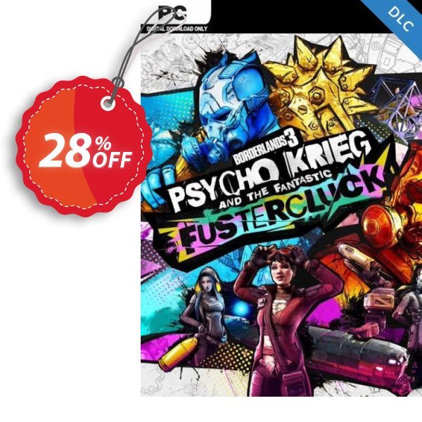 Borderlands 3: Psycho Krieg and the Fantastic Fustercluck PC - DLC, Steam  Coupon, discount Borderlands 3: Psycho Krieg and the Fantastic Fustercluck PC - DLC (Steam) Deal 2024 CDkeys. Promotion: Borderlands 3: Psycho Krieg and the Fantastic Fustercluck PC - DLC (Steam) Exclusive Sale offer 