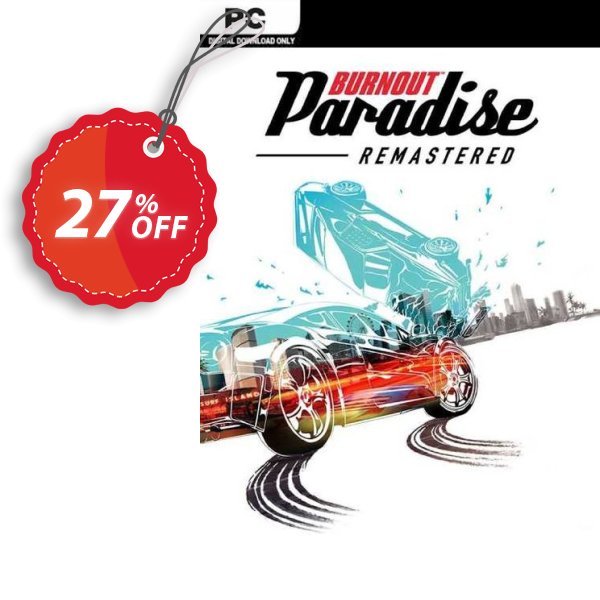 Burnout Paradise Remastered PC, EN  Coupon, discount Burnout Paradise Remastered PC (EN) Deal 2024 CDkeys. Promotion: Burnout Paradise Remastered PC (EN) Exclusive Sale offer 