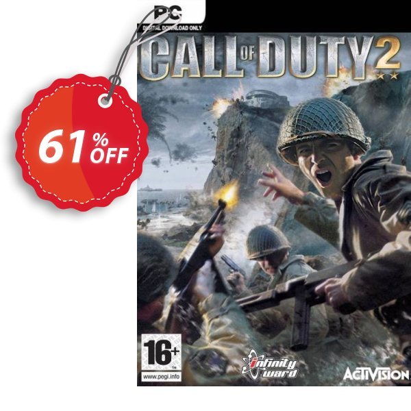 Call of Duty 2 PC Coupon, discount Call of Duty 2 PC Deal 2024 CDkeys. Promotion: Call of Duty 2 PC Exclusive Sale offer 