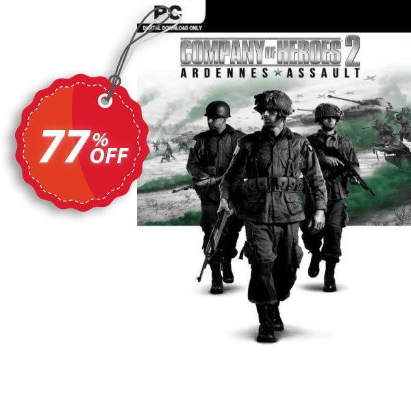 Company of Heroes 2 + Ardennes Assault PC, EU  Coupon, discount Company of Heroes 2 + Ardennes Assault PC (EU) Deal 2024 CDkeys. Promotion: Company of Heroes 2 + Ardennes Assault PC (EU) Exclusive Sale offer 