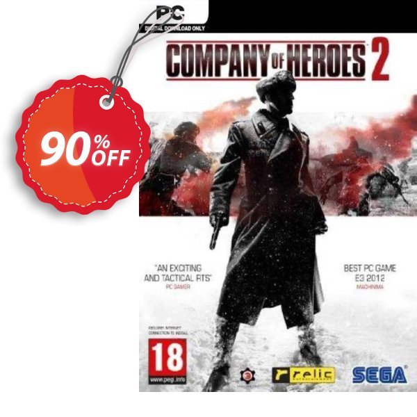 Company of Heroes 2 PC, EU  Coupon, discount Company of Heroes 2 PC (EU) Deal 2024 CDkeys. Promotion: Company of Heroes 2 PC (EU) Exclusive Sale offer 