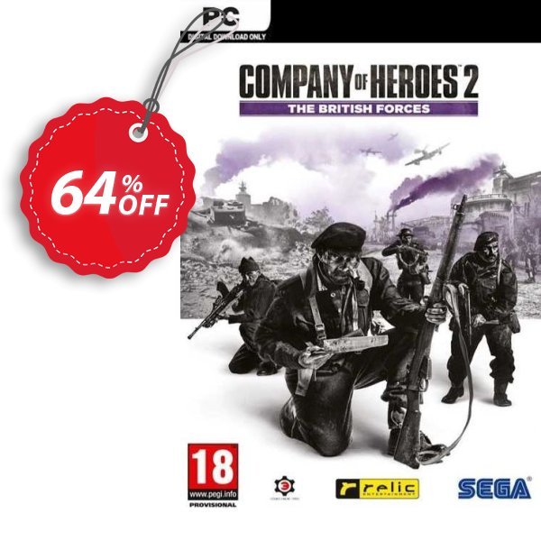 Company of Heroes 2 - The British Forces PC, EU  Coupon, discount Company of Heroes 2 - The British Forces PC (EU) Deal 2024 CDkeys. Promotion: Company of Heroes 2 - The British Forces PC (EU) Exclusive Sale offer 