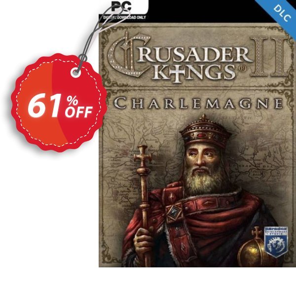 Crusader Kings II: Charlemagne PC - DLC Coupon, discount Crusader Kings II: Charlemagne PC - DLC Deal 2024 CDkeys. Promotion: Crusader Kings II: Charlemagne PC - DLC Exclusive Sale offer 