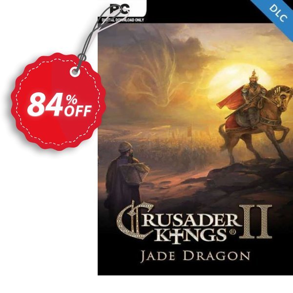Crusader Kings II -  Jade Dragon PC - DLC Coupon, discount Crusader Kings II -  Jade Dragon PC - DLC Deal 2024 CDkeys. Promotion: Crusader Kings II -  Jade Dragon PC - DLC Exclusive Sale offer 