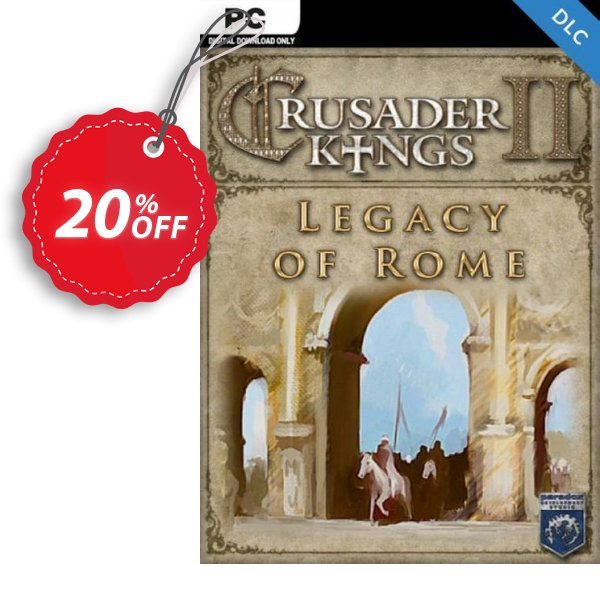 Crusader Kings II: Legacy of Rome PC - DLC Coupon, discount Crusader Kings II: Legacy of Rome PC - DLC Deal 2024 CDkeys. Promotion: Crusader Kings II: Legacy of Rome PC - DLC Exclusive Sale offer 