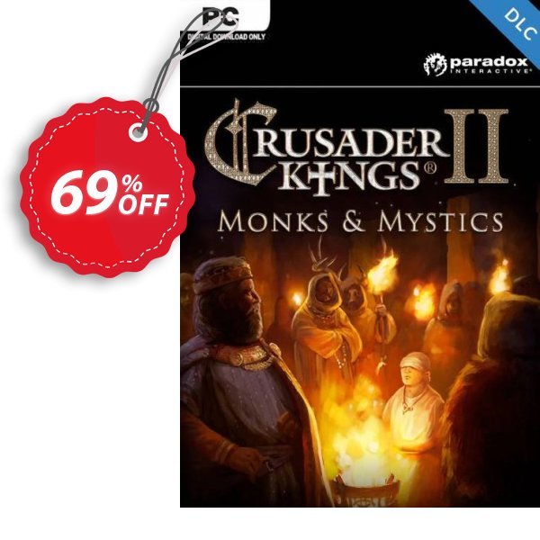 Crusader Kings II: Monks and Mystics PC - DLC Coupon, discount Crusader Kings II: Monks and Mystics PC - DLC Deal 2024 CDkeys. Promotion: Crusader Kings II: Monks and Mystics PC - DLC Exclusive Sale offer 