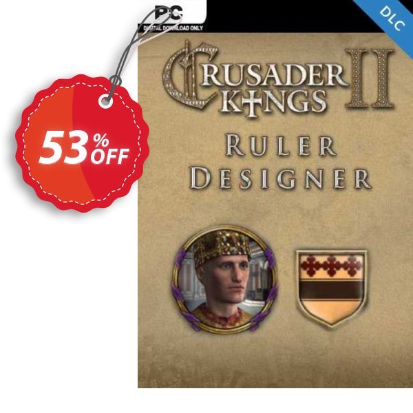 Crusader Kings II - Ruler Designer PC - DLC Coupon, discount Crusader Kings II - Ruler Designer PC - DLC Deal 2024 CDkeys. Promotion: Crusader Kings II - Ruler Designer PC - DLC Exclusive Sale offer 
