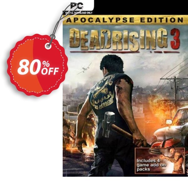 Dead Rising 3: Apocalypse Edition PC, EU  Coupon, discount Dead Rising 3: Apocalypse Edition PC (EU) Deal 2024 CDkeys. Promotion: Dead Rising 3: Apocalypse Edition PC (EU) Exclusive Sale offer 