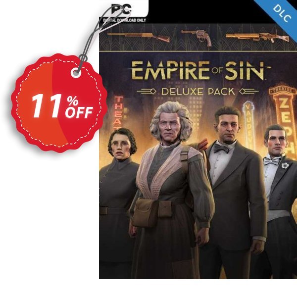Empire of Sin Deluxe Pack PC - DLC Coupon, discount Empire of Sin Deluxe Pack PC - DLC Deal 2024 CDkeys. Promotion: Empire of Sin Deluxe Pack PC - DLC Exclusive Sale offer 