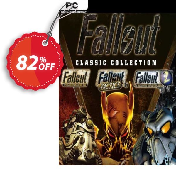 Fallout Classic Collection PC Coupon, discount Fallout Classic Collection PC Deal 2024 CDkeys. Promotion: Fallout Classic Collection PC Exclusive Sale offer 
