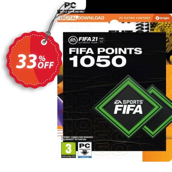 FIFA 21 Ultimate Team 1050 Points Pack PC Coupon, discount FIFA 21 Ultimate Team 1050 Points Pack PC Deal 2024 CDkeys. Promotion: FIFA 21 Ultimate Team 1050 Points Pack PC Exclusive Sale offer 