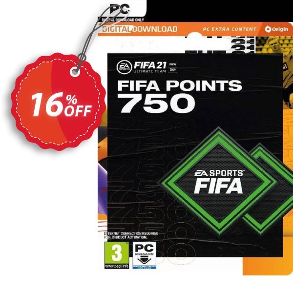FIFA 21 Ultimate Team 750 Points Pack PC Coupon, discount FIFA 21 Ultimate Team 750 Points Pack PC Deal 2024 CDkeys. Promotion: FIFA 21 Ultimate Team 750 Points Pack PC Exclusive Sale offer 