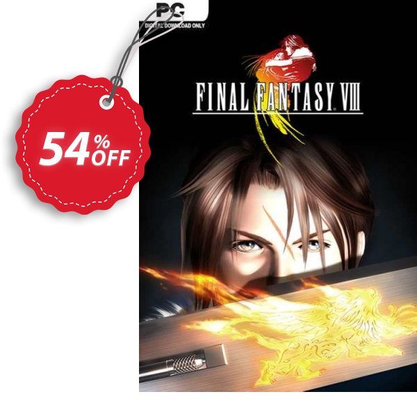 FINAL FANTASY VIII PC Coupon, discount FINAL FANTASY VIII PC Deal 2024 CDkeys. Promotion: FINAL FANTASY VIII PC Exclusive Sale offer 