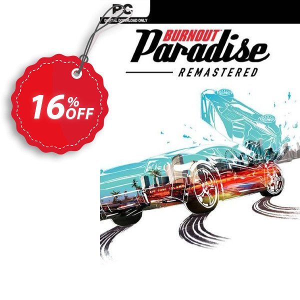 Burnout Paradise Remastered PC Coupon, discount Burnout Paradise Remastered PC Deal 2024 CDkeys. Promotion: Burnout Paradise Remastered PC Exclusive Sale offer 