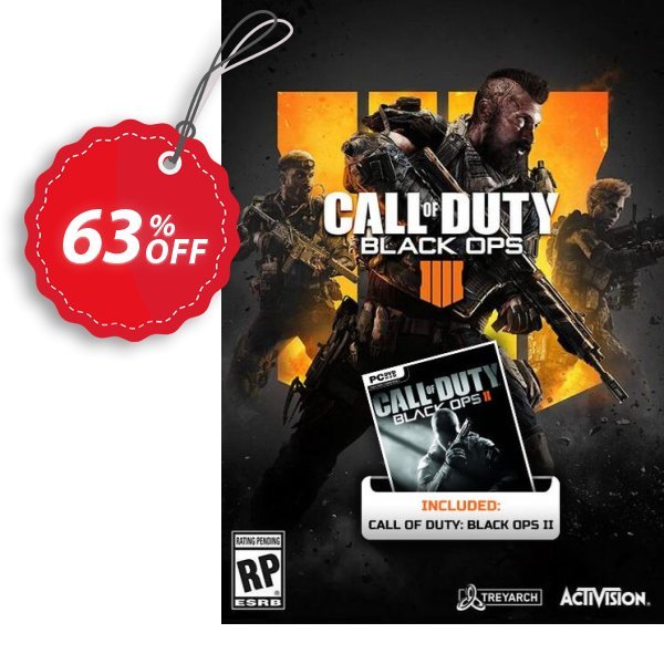 Call of Duty Black Ops 4 Inc Black Ops 2 PC Coupon, discount Call of Duty Black Ops 4 Inc Black Ops 2 PC Deal 2024 CDkeys. Promotion: Call of Duty Black Ops 4 Inc Black Ops 2 PC Exclusive Sale offer 