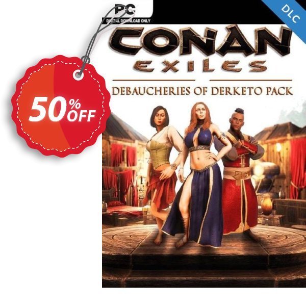 Conan Exiles - Debaucheries of Derketo Pack DLC Coupon, discount Conan Exiles - Debaucheries of Derketo Pack DLC Deal 2024 CDkeys. Promotion: Conan Exiles - Debaucheries of Derketo Pack DLC Exclusive Sale offer 