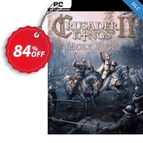 Crusader Kings II 2 PC: Holy Fury Expansion Coupon, discount Crusader Kings II 2 PC: Holy Fury Expansion Deal 2024 CDkeys. Promotion: Crusader Kings II 2 PC: Holy Fury Expansion Exclusive Sale offer 
