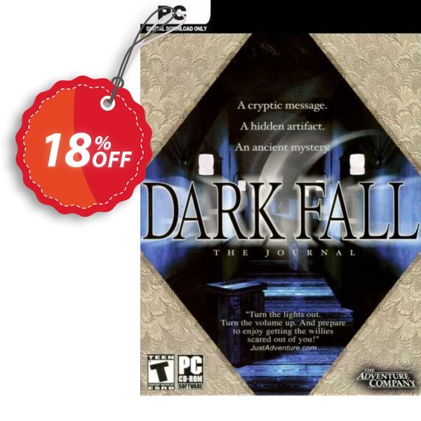 Dark Fall The Journal PC Coupon, discount Dark Fall The Journal PC Deal 2024 CDkeys. Promotion: Dark Fall The Journal PC Exclusive Sale offer 
