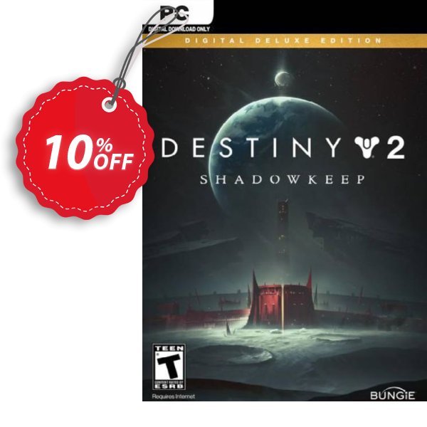 Destiny 2: Shadowkeep Deluxe Edition PC, EU  Coupon, discount Destiny 2: Shadowkeep Deluxe Edition PC (EU) Deal 2024 CDkeys. Promotion: Destiny 2: Shadowkeep Deluxe Edition PC (EU) Exclusive Sale offer 