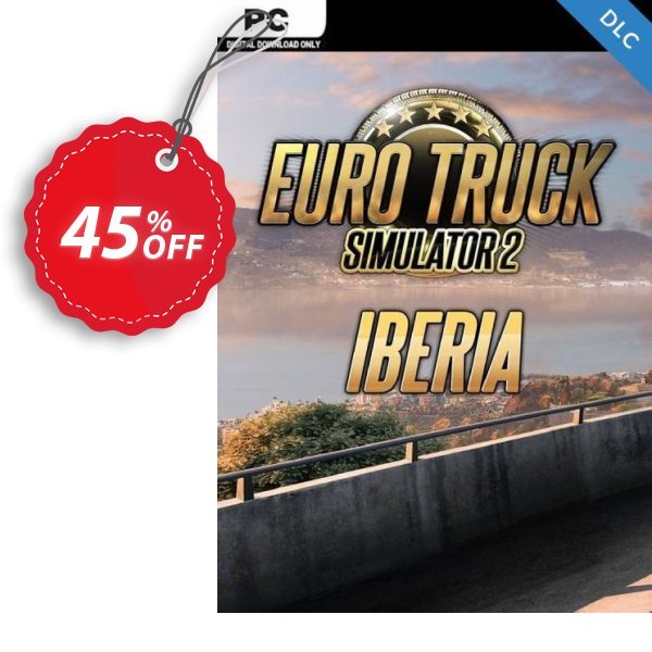 Euro Truck Simulator 2 PC - Iberia DLC Coupon, discount Euro Truck Simulator 2 PC - Iberia DLC Deal 2024 CDkeys. Promotion: Euro Truck Simulator 2 PC - Iberia DLC Exclusive Sale offer 