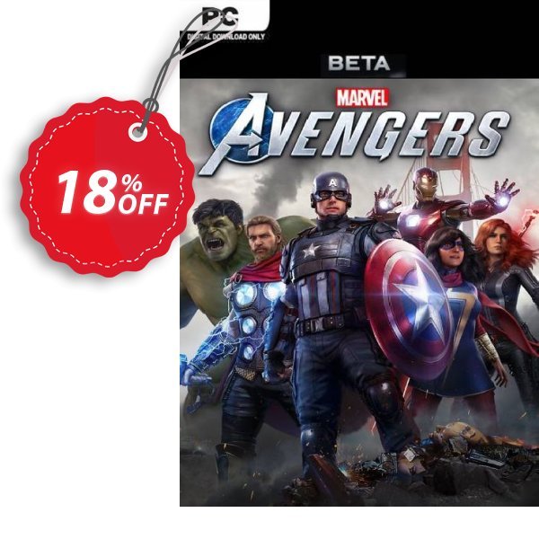 Marvel&#039;s Avengers Beta Access PC Coupon, discount Marvel's Avengers Beta Access PC Deal 2024 CDkeys. Promotion: Marvel's Avengers Beta Access PC Exclusive Sale offer 